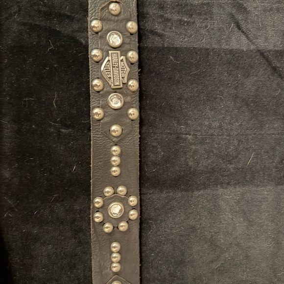 Vintage / rare Harley Davidson genuine leather belt size 34. main image 7